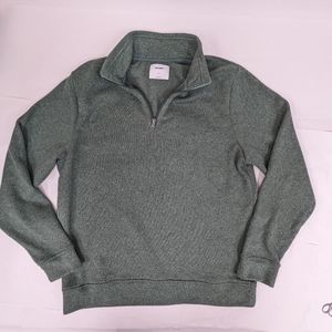 Sage green pull over sweatshirt half zip old navy XL    [223]